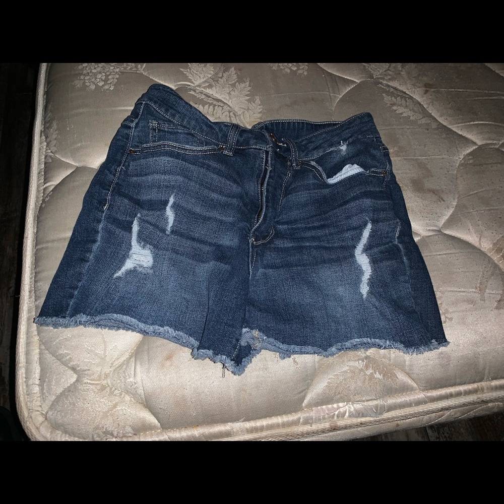 High Rise Jean Shorts